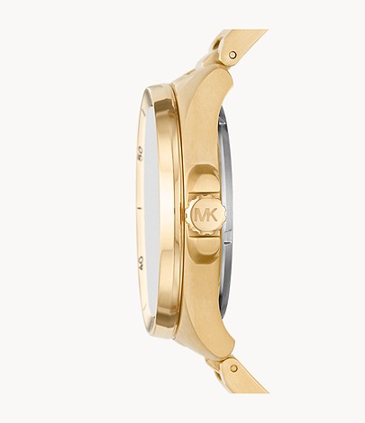 Michael Kors Brecken Automatic Gold-Tone Stainless Steel Watch W12728