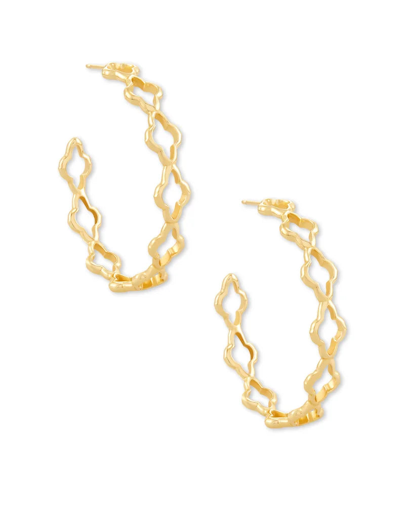 Abbie Hoop Earrings in Gold | 4217719474