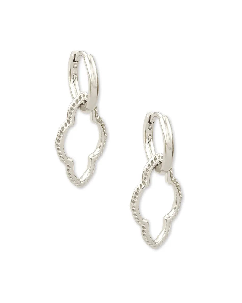 Abbie Convertible Huggie Earrings in Silver | 4217719472