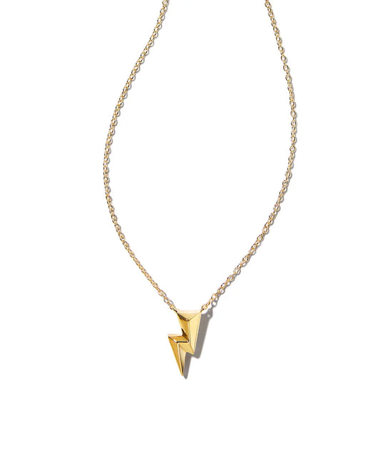 Bolt Pendant Necklace in Gold | 9608801867