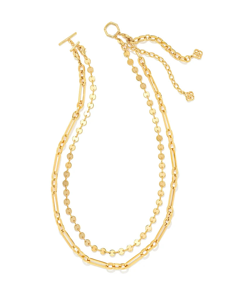 Frankie Convertible Multi Strand Necklace in Gold | 9608801909