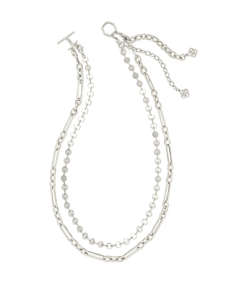 Frankie Convertible Multi Strand Necklace in Silver | 9608801910