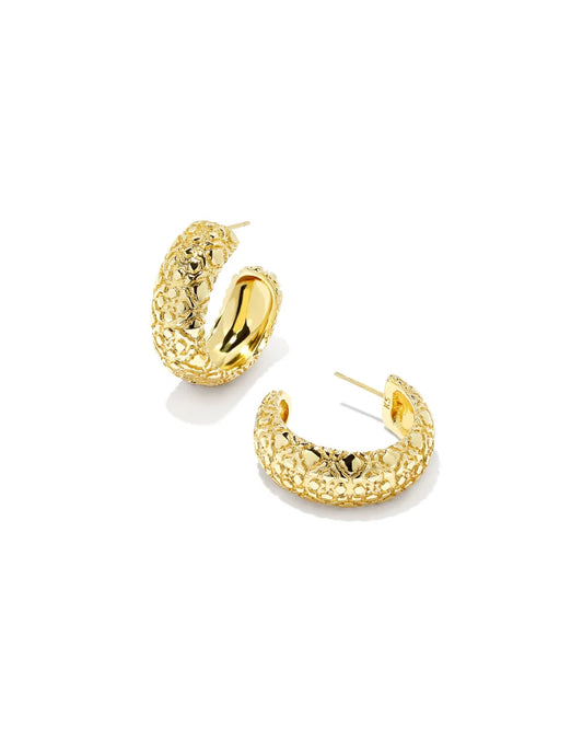 Harper Small Hoop Earrings in Gold | 9608801869