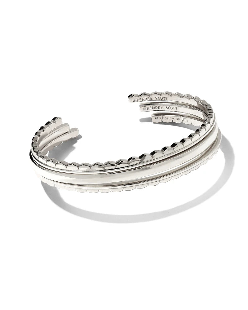 Quinn Cuff Bracelet Set of 3 in Silver | 9608801773