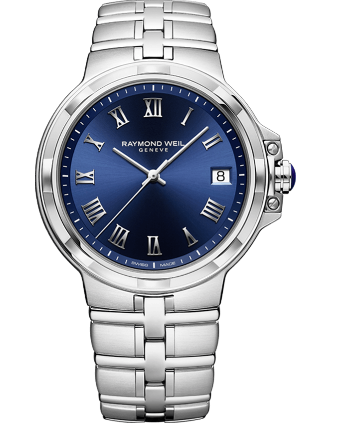 Parsifal Men's Quartz Classic Blue Dial Bracelet Watch 5580-ST-00508