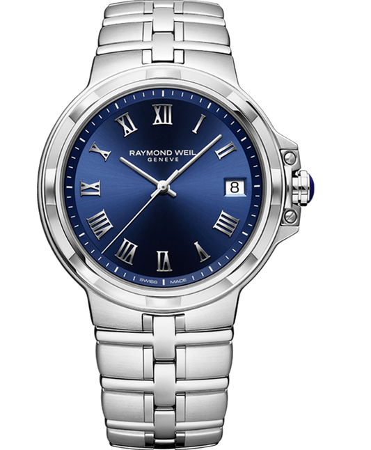 Parsifal Men's Quartz Classic Blue Dial Bracelet Watch 5580-ST-00508