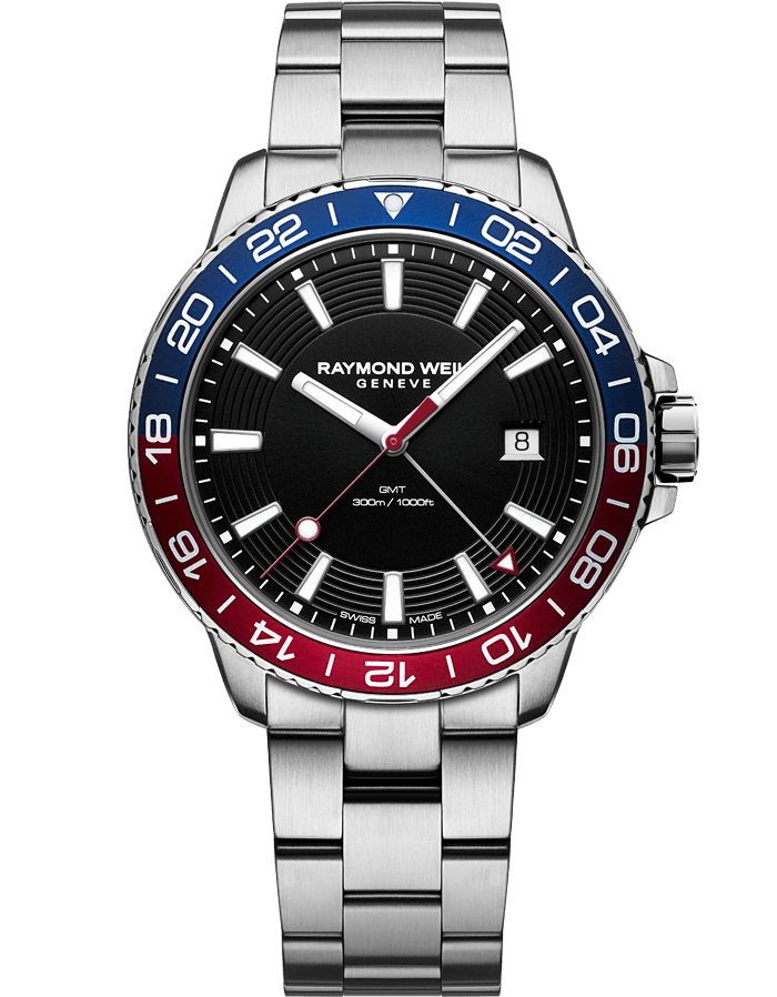 Tango 300 Men's Quartz GMT Blue Red Diver Watch 8280-ST3-20001 | W09438